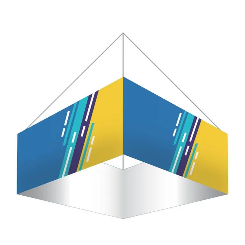 Banner agățat de tavan pătrat